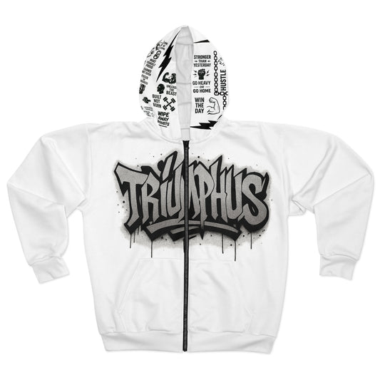 Triumphus  Zip Hoodie - Motivational Gym Wear