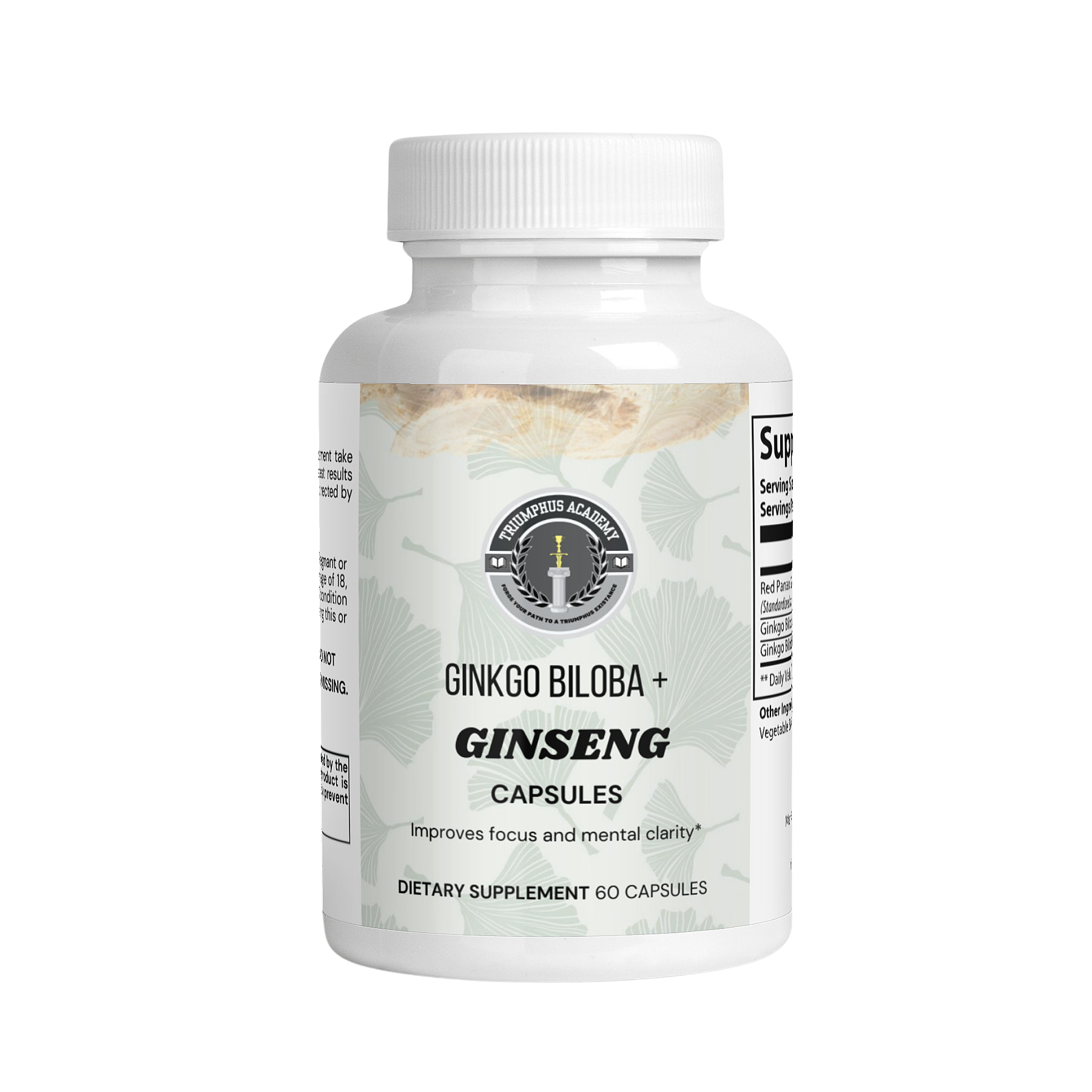 Ginkgo Biloba Ginseng Improve Focus and productivity Triumphus academy 