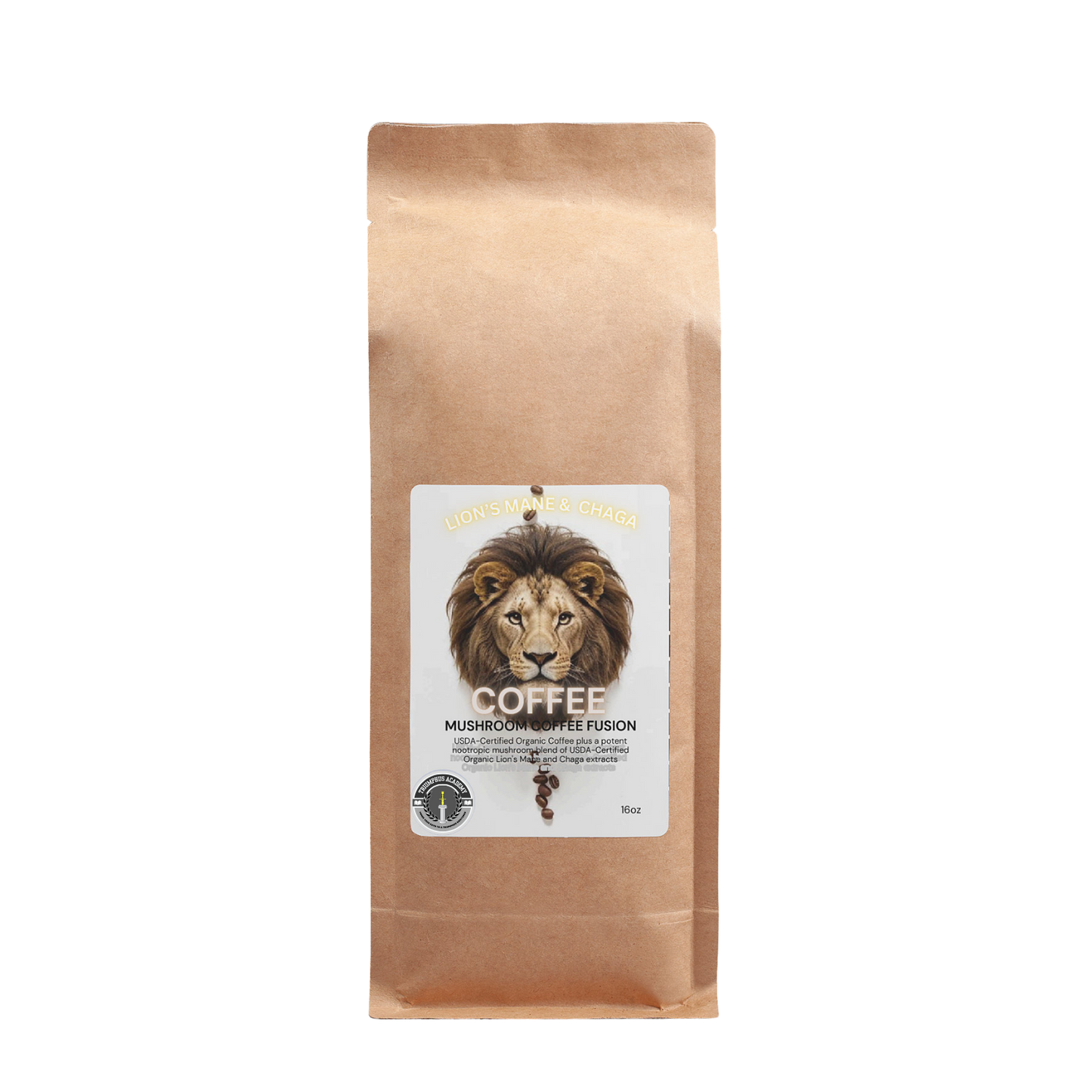 Mushroom Coffee Fusion - Lion’s Mane & Chaga 16oz