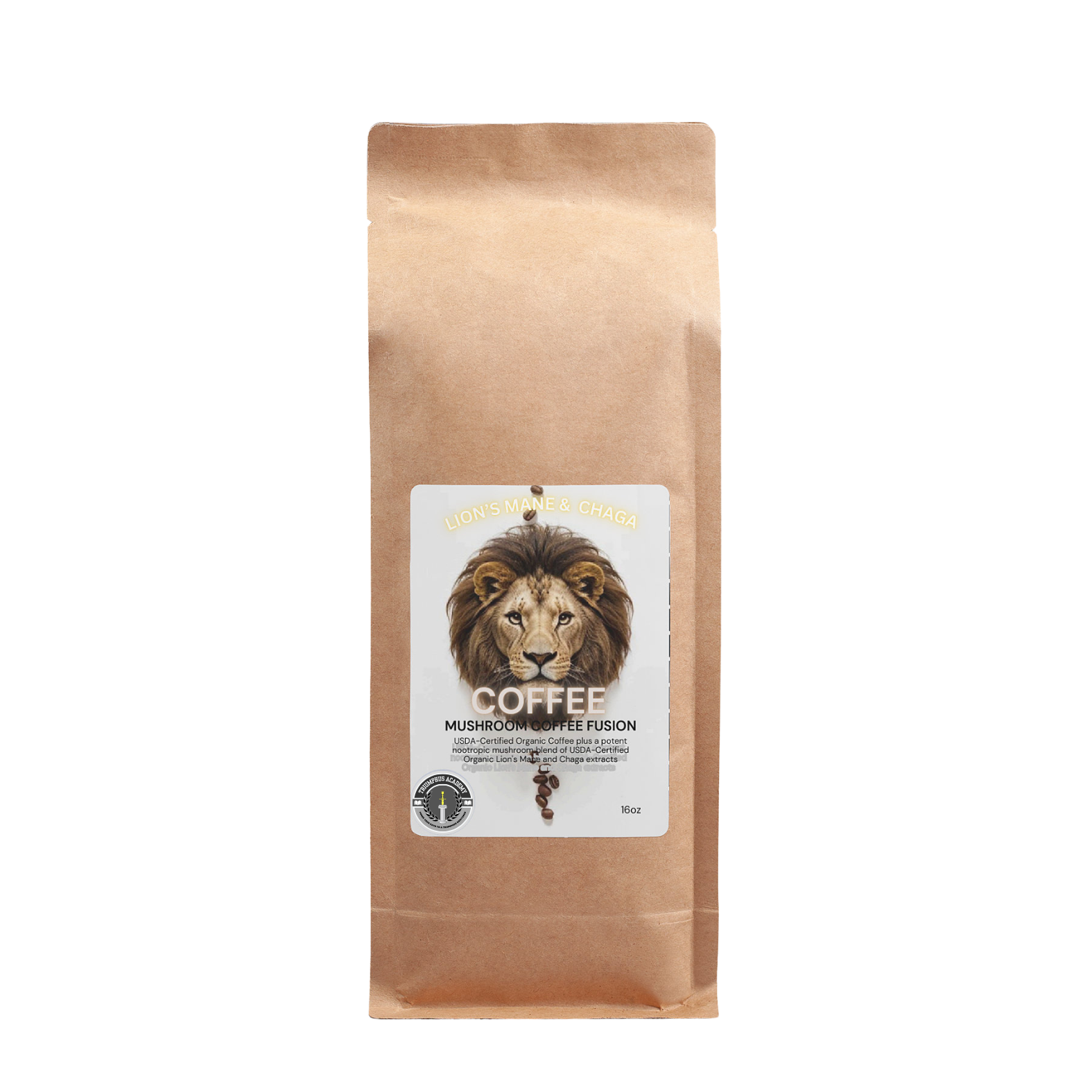 Mushroom Coffee Fusion - Lion’s Mane & Chaga 16oz