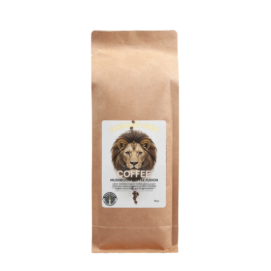 Mushroom Coffee Fusion - Lion’s Mane & Chaga 16oz
